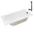 66'' x 34'' Acrylic Soaking Drop-In Bathtub, Drain Included-97544683