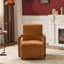 Fauteuil de détente pour une personne, fauteuil d'appoint pivotant, brun