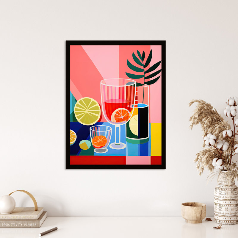Matisse Style Mocktails Fruit Drinks Kitchen - Single Picture Frame Print