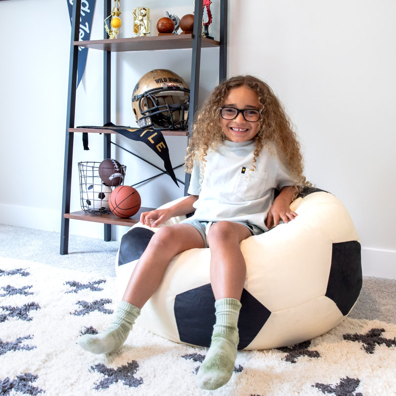 Fauteuil à billes Big Joe Sports, doux en polyester, 2,5 pieds, Ballon de soccer