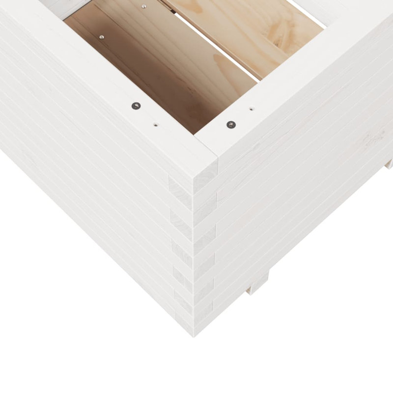 Bhavika Planter Box, White , 19.49" H x 23.62" W x 23.62" D
