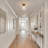 1-Light Hammered Glass Globe Flush Mount Ceiling Light