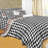 Luxury Cotton Houndstooth Duvet Cover Set-161035889