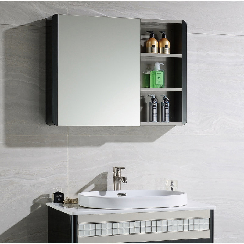 Donatello 31.5'' W Mirrored Medicine Cabinet, 23.6" H x 31.5" W x 5.5" D