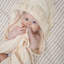 Violet Ruffle Hooded Baby Bath Towel