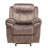 Garrett Two Tone Chocolate Velvet Motion Glider Recliner