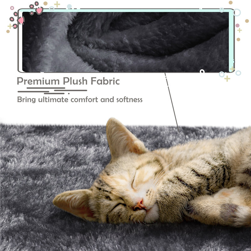 Multifunctional 96.5cm Cat Tree, Dark Grey