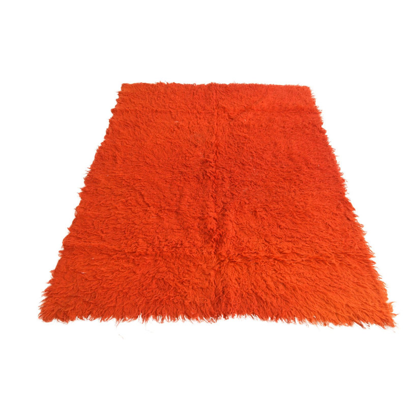 Tapis orange 4 x 6 Pinson