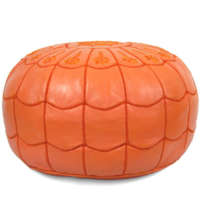 Leather Pouf