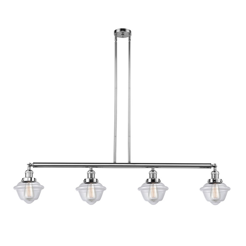 Boligee 4 - Light Polished Chrome Kitchen Island Pendant, Seedy, No Bulb Included