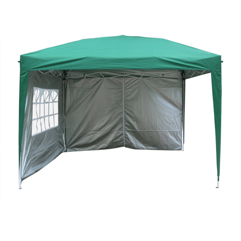 Isgro 3m x 3m Metal Pop-Up Gazebo, Green
