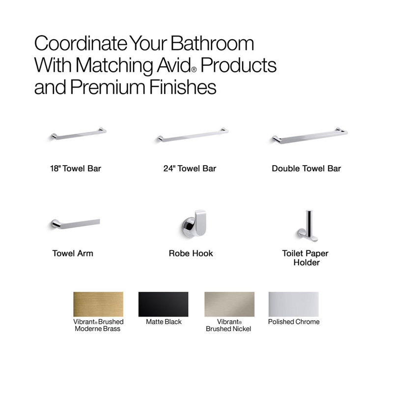 Avid Vertical Toilet Tissue Holder, Polished Chrome