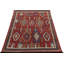 Tribal Rug In Red, Blue And Brown Geometric Pattern By Rug & Kilim-2130599166
