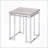 Modern Natural Oak and Chrome Coffee Table, Spacious Rectangular Top with Stable Metal Sled Base