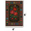 Tapis rustique rose et motif géométrique