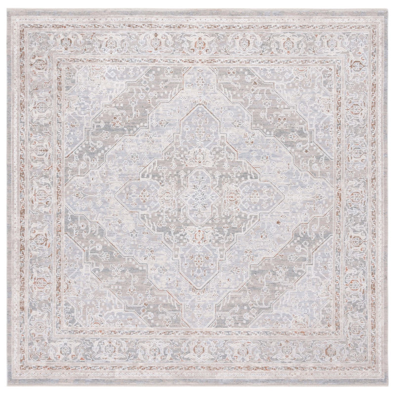 Marmara Performance Oriental Rug, Square 6'7"
