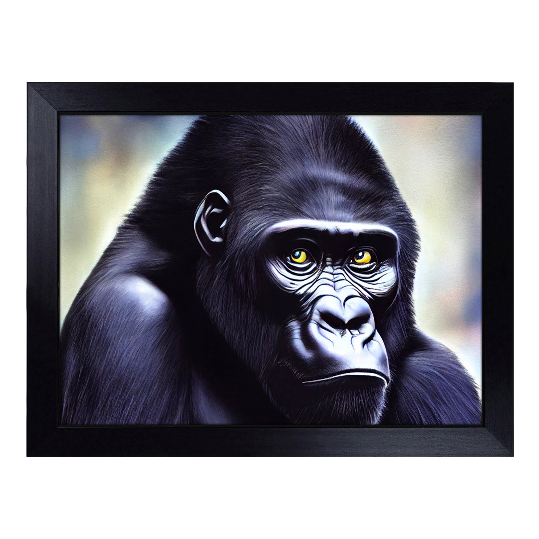 Face Of A Gorilla  Lap Tray with Cushion