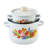 Spring Bouquet Enamelware Steel Pot with Lid-108590966