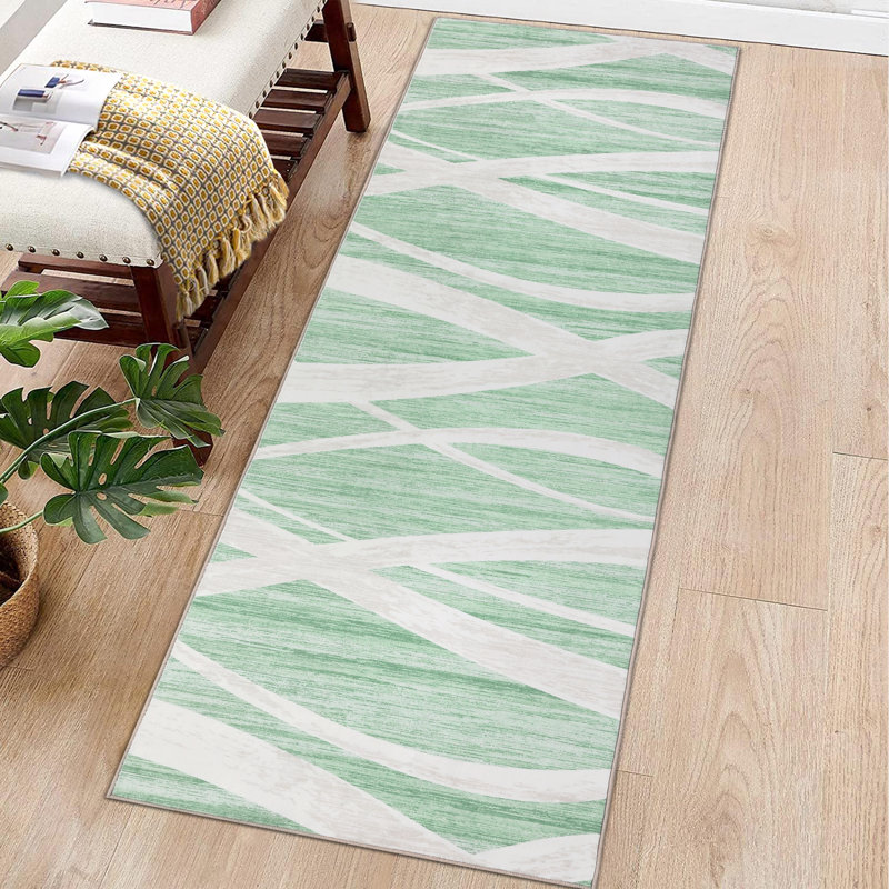 Ozdemir   Washable Indoor Rug, Runner 2' x 6'