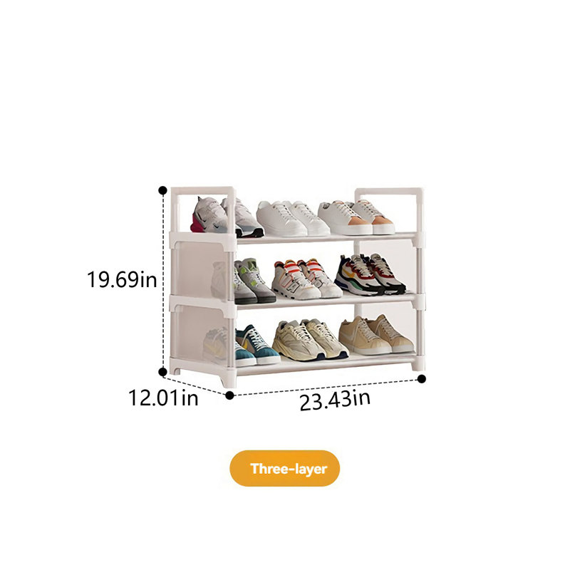 Range-chaussures pliable - aucune installation requise, étagère à chaussures robuste et spacieuse