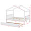 Lit en bois avec couchette