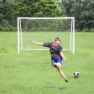 9.8 x 6.6ft Soccer Goal, Portable Soccer Practise Net with PE Net