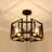 Newlin Glass Semi Flush Mount-46091133