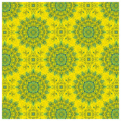 Yellow Mandala Pattern Wall Tapestry - Mandala Wall Decor
