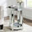 Amla 22'' Tall Mirrored Round Frame End Table with Storage