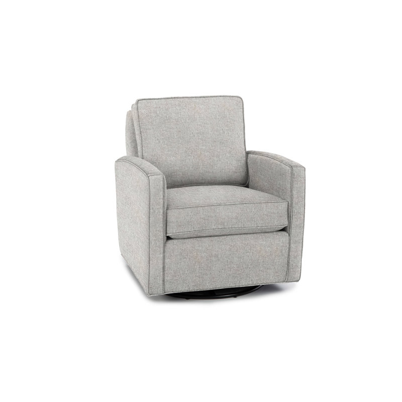 Fauteuil pivotant de 30 po Eleanor, Polyester argent