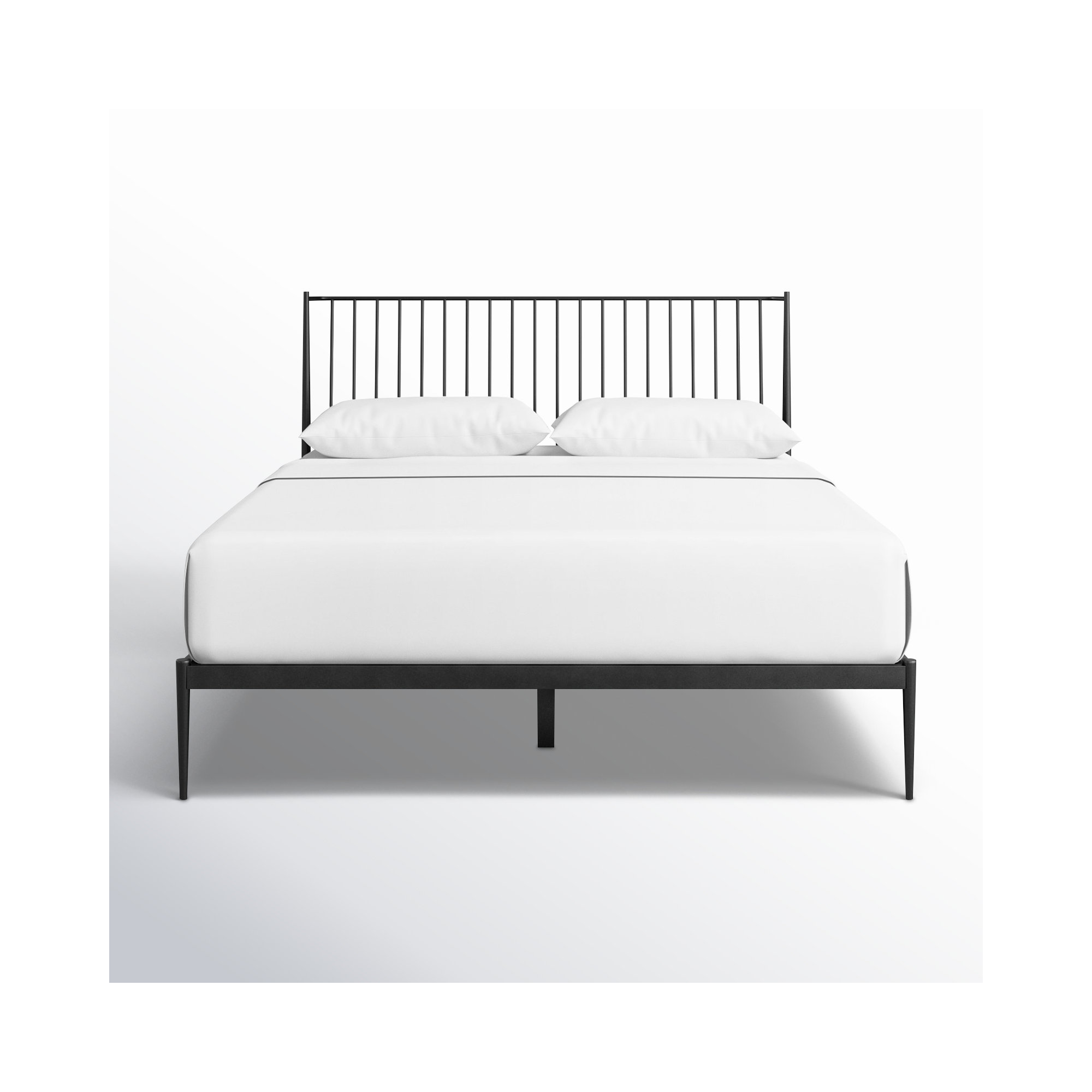 Aston Spindle Bed, Black, Queen