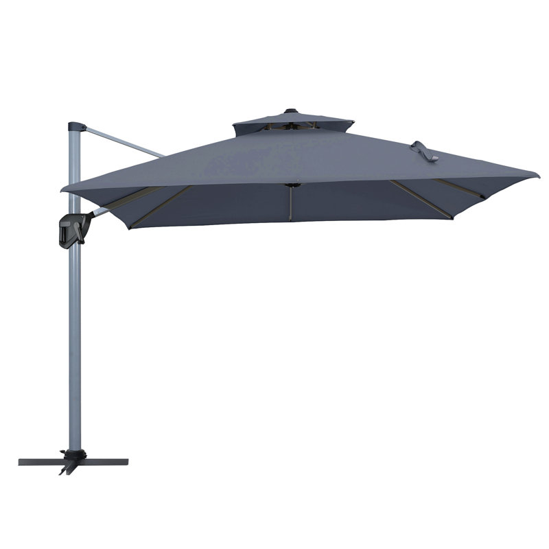 Parasol de patio extérieur 11FT, Gris