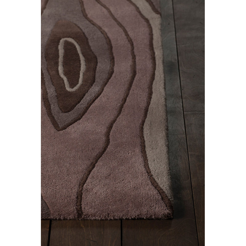 Inhabit Designer Brown Area Rug, 5' x 7'6"