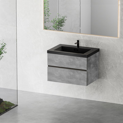 Meuble-lavabo flottant 30 po avec lavabo