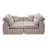 Chenille Striped Compression Sofa with 2 pillows-377285015