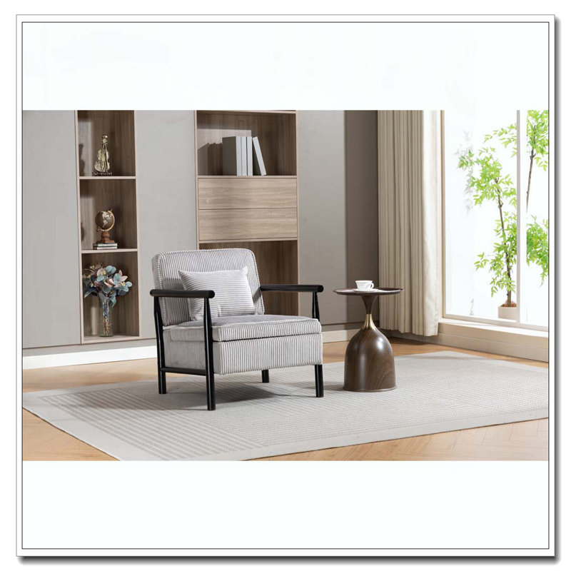 Chaise d'appoint moderne, Gris ancien