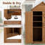 Armoire de rangement extérieure avec tablettes et loquet, armoire d'entrée-965259213