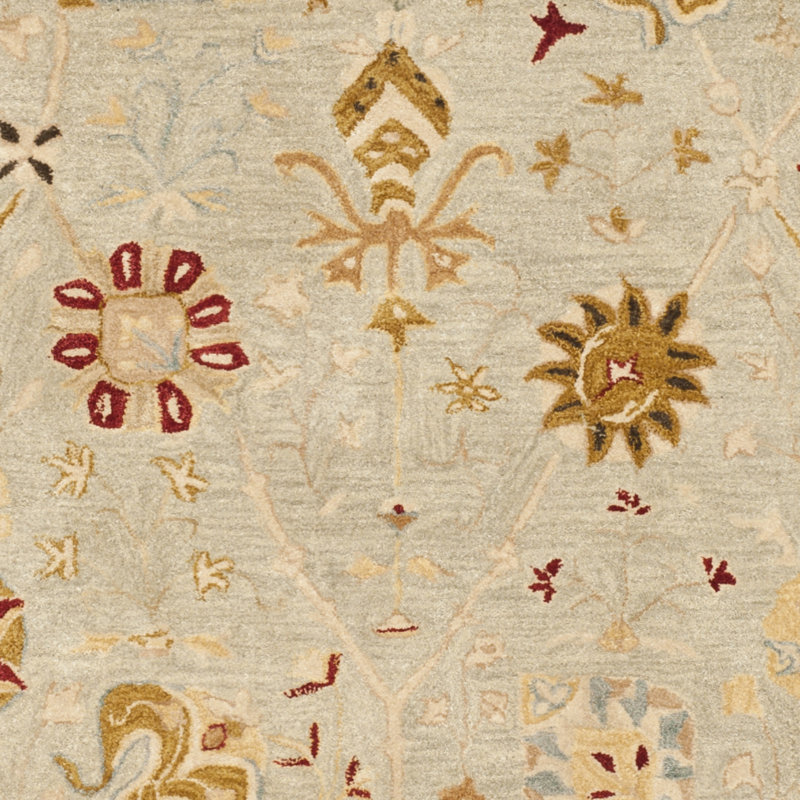 Tapis oriental en laine touffeté à la main Tingley, Rectangle 4 pi x 6 pi