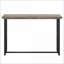 Chêne antique Table basse noire - Bois composite moderne minimaliste Métal, peu encombrant pour le salon