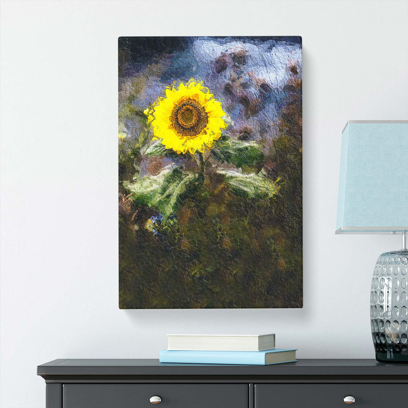 Sunflower - Wrapped Canvas Painting, 50cm H x 35cm W x 3cm D