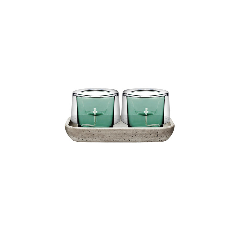 Plateau transparent pour jardin Roots Herbs avec base verte