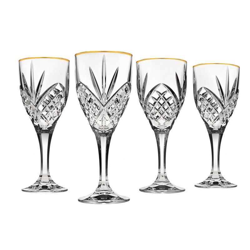 Verre à eau Dublin Crystal Gold 16 oz, Or