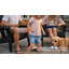 Ensemble de 4 chaises Adirondack surdimensionnées tout temps Aurra avec porte-gobelets rétractables, chaises de foyer en plastique HIPS (noir)-69850201