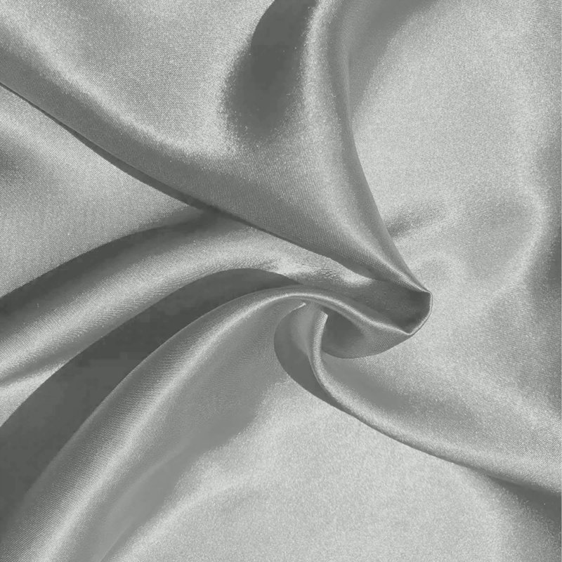 Satin Standard Sham, Grey