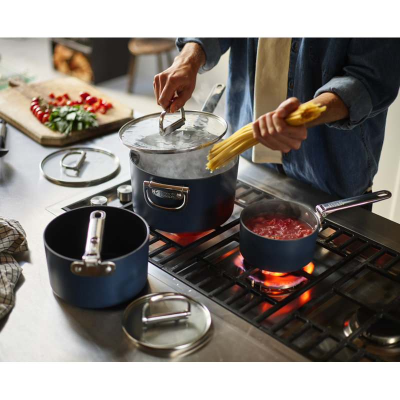 pace Ceramic Non-Stick 7-piece Saucepan Set