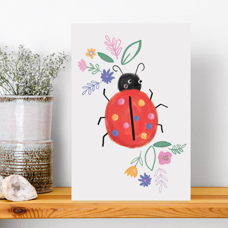 Ldt208, mignon, créature, coccinelle, enfants, reproduction, art contemporain moderne, coccinelle, coccinelle