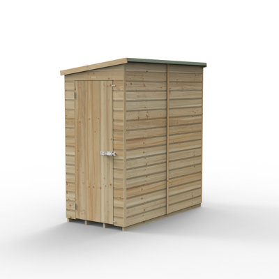Beckwood 6 ft. 4 in. W x 3 ft. 4 in. D Solid Wood Flat Garden Shed