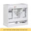 Meuble-lavabo 36 po avec évier, six tiroirs, diviseur de tiroir multifonctionnel, tablette réglable, blanc-117277273