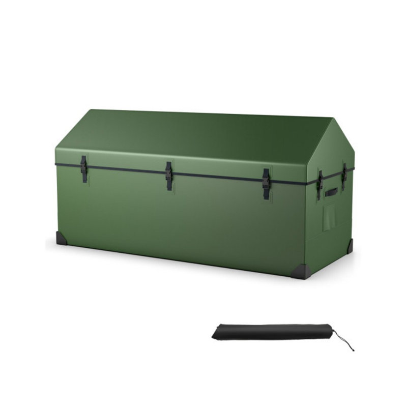 Boîte de rangement extérieure imperméable avec fenêtre ventilée, bouton-pression réglable