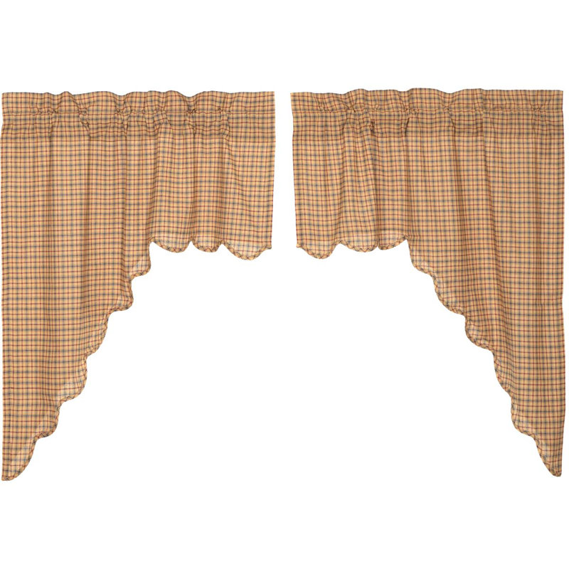 Lorena Cotton Plaid Window Valance